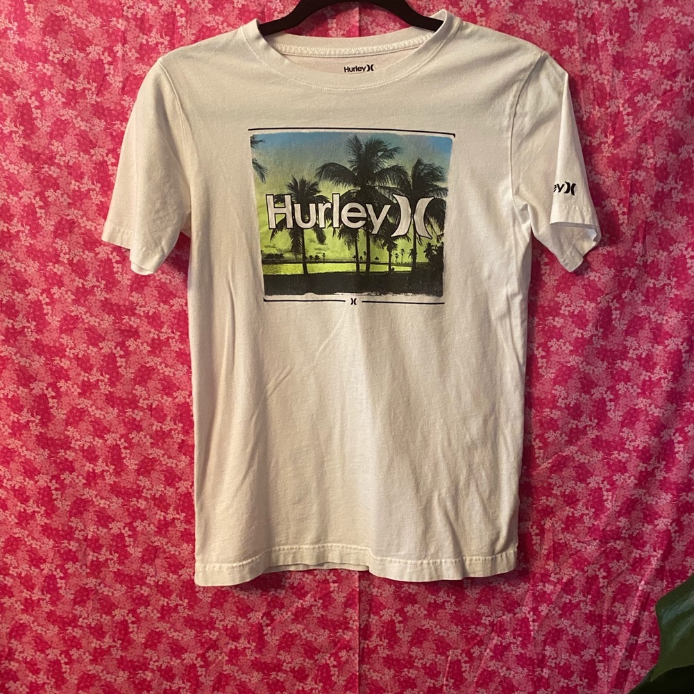 💙Hurley Boys White T-shirt Size Large